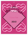 Heart Banner Valentine Big Rectangle Favor Tag 3.25x4